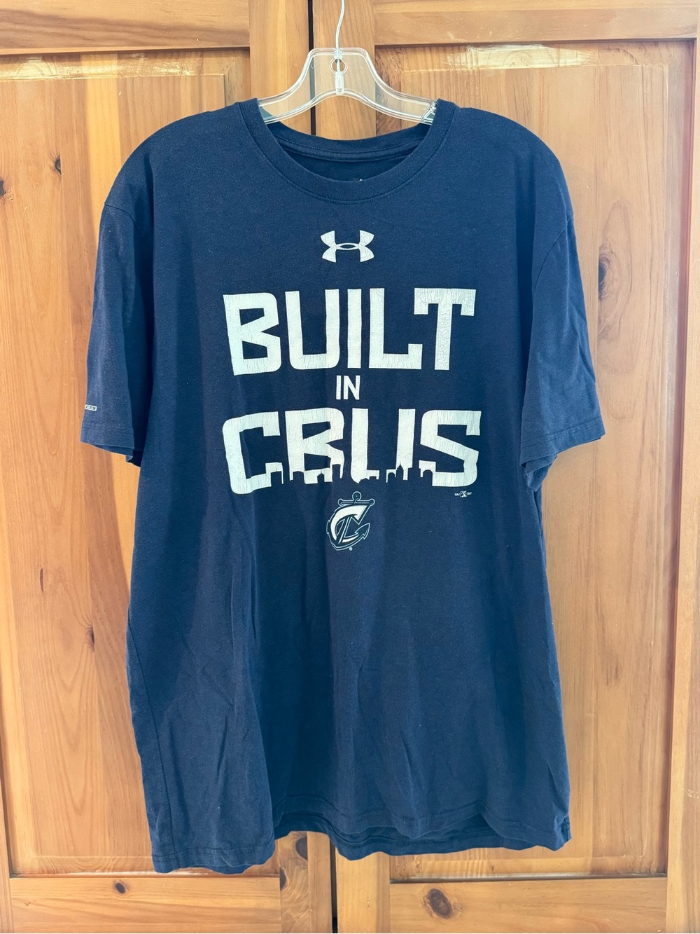 Under Armour Navy Short-Sleeve "Built in CBUS" Graphic Tee